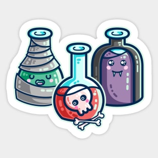 Halloween Costume Potion Bottles Sticker